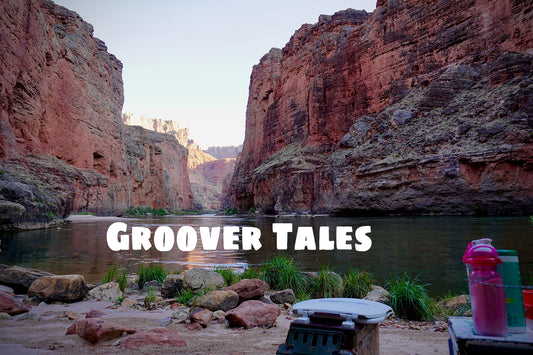 Beautiful Groover site in the Grand Canyon on a whitewater rafting trip.