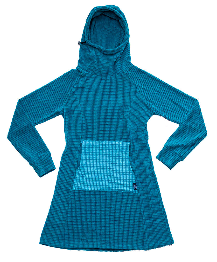 fleece hooded dress