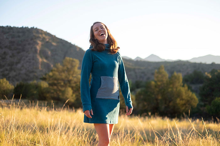 micro grid fleece hooded for outdoor adventures