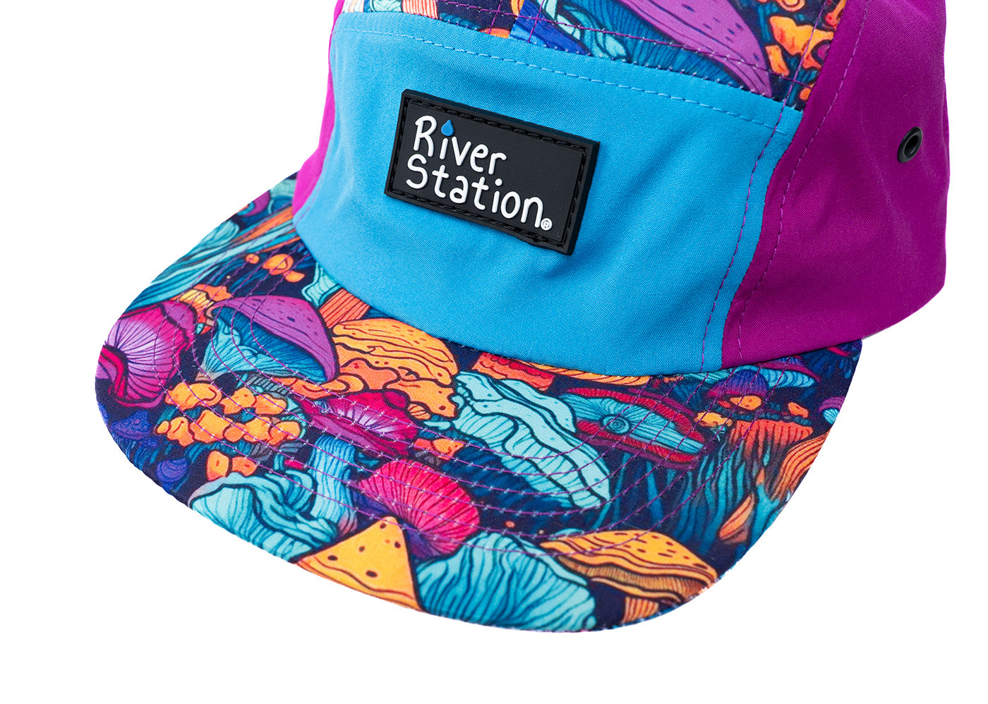 Neon Magic - Retro 5 Panel Hat