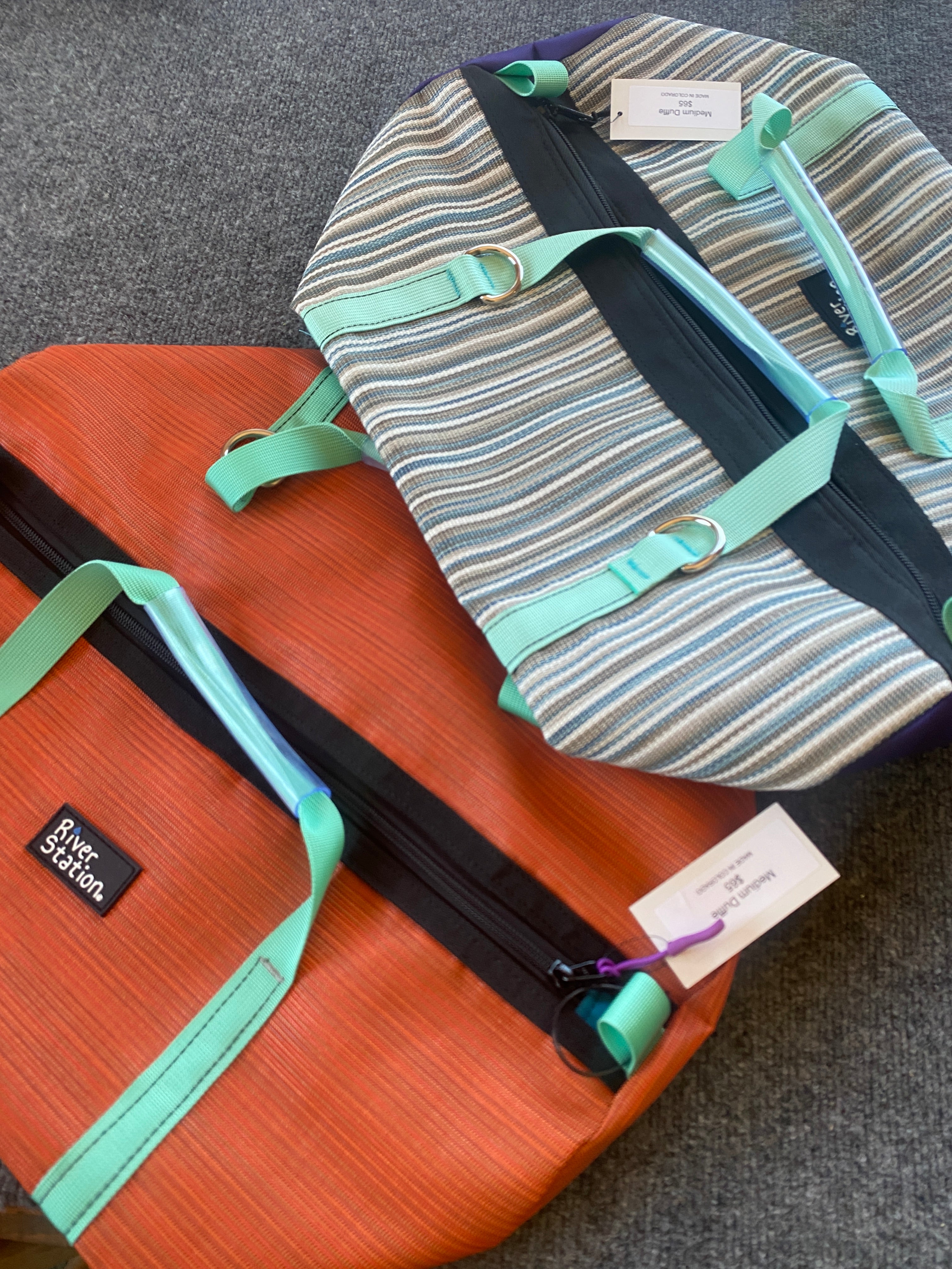 The last 2 medium duffels