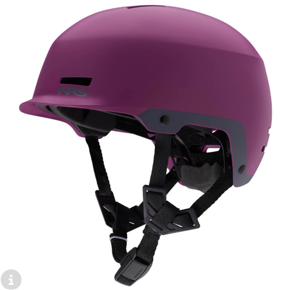 Purple NRS Neso Helmet for whitewater rafting and kayaking