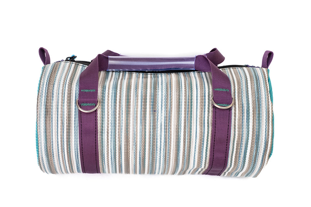 Purple mesh bag for whitewater