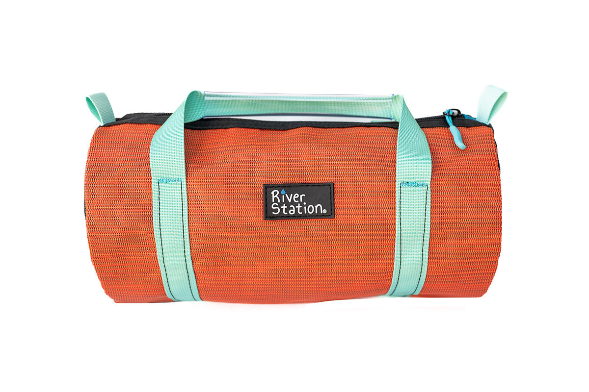 tiny strap duffel bag for whitewater rafting