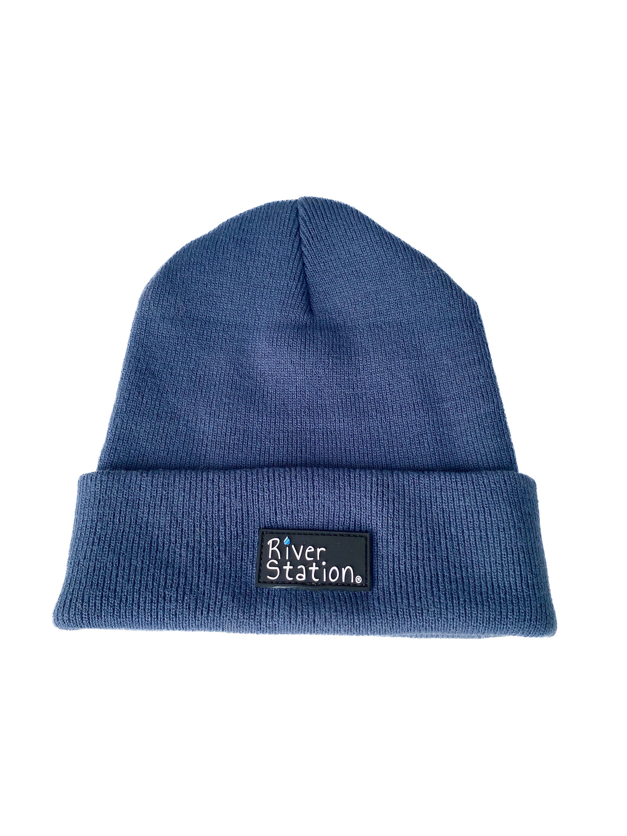 Knit Beanies - River Station Logo