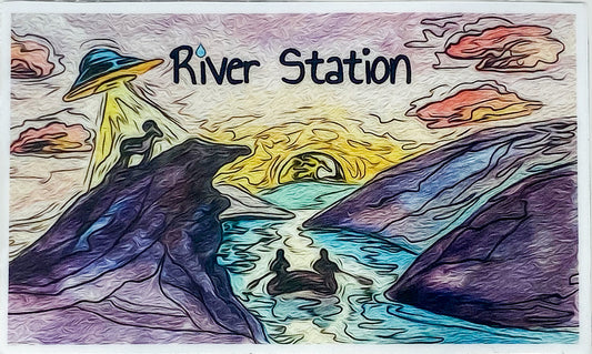River Station Sticker - Pinnacle Rock - Waterproof