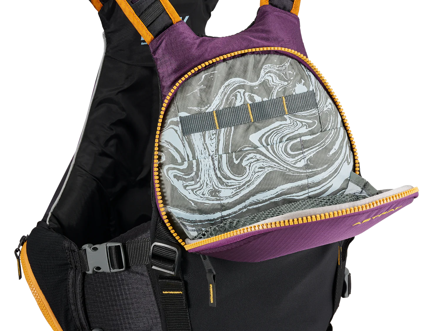 purple pfd for whitewater rafting