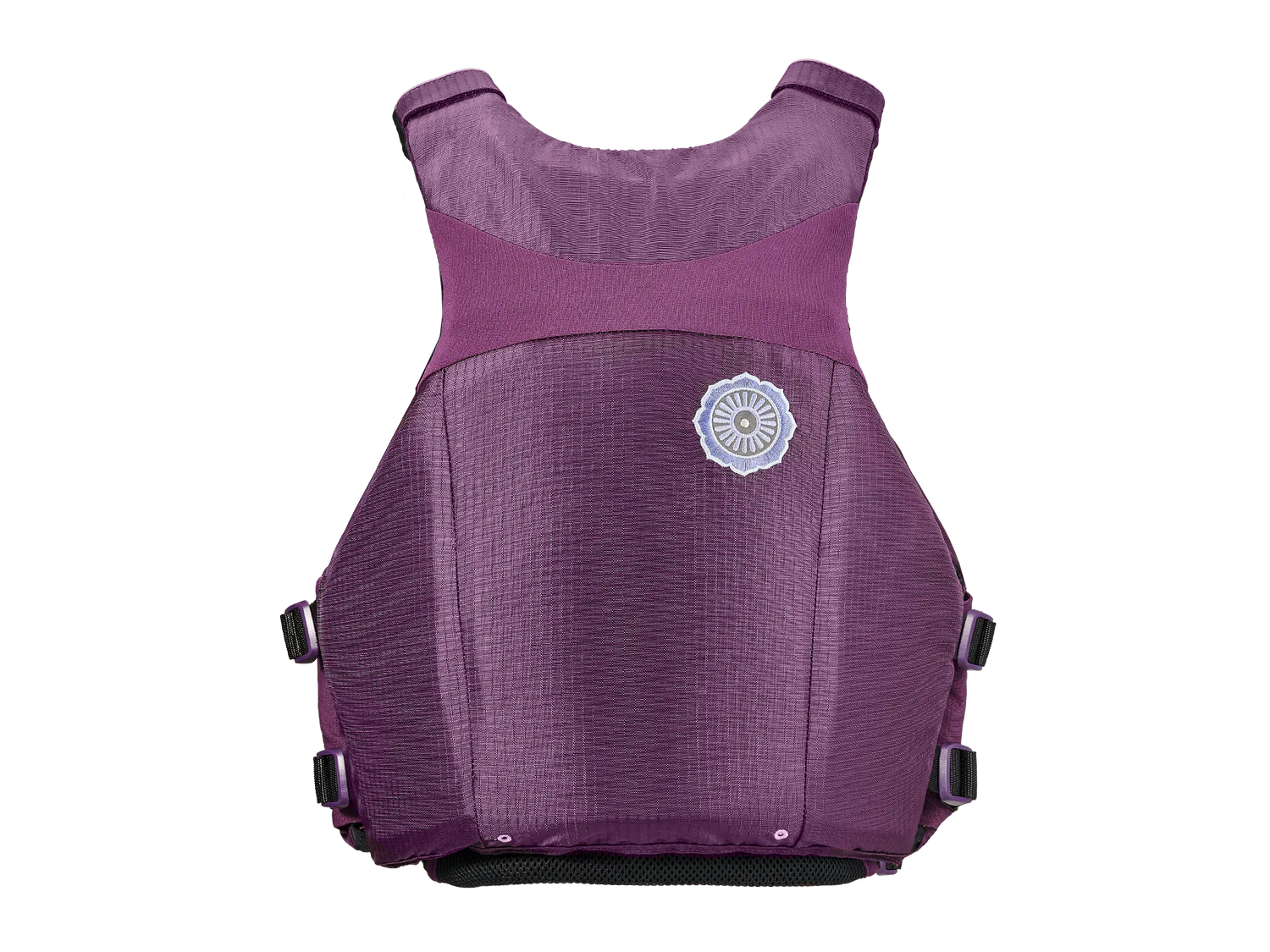 purple life jacket for whitewater rafting