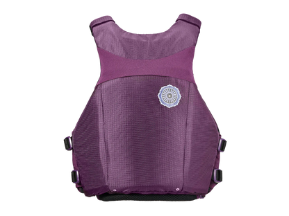 purple life jacket for whitewater rafting