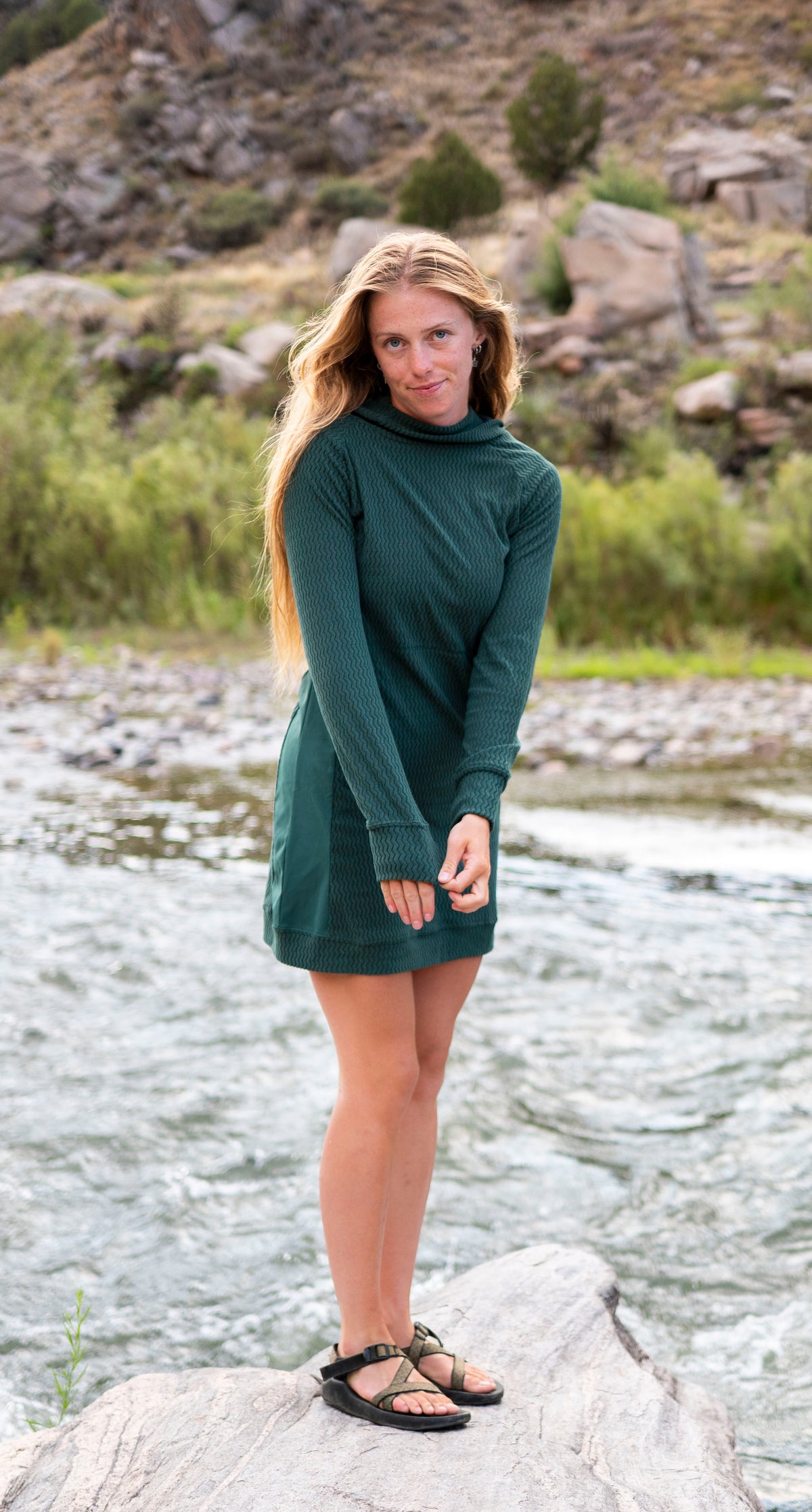 2027 Z-Fleece Hooded Dress