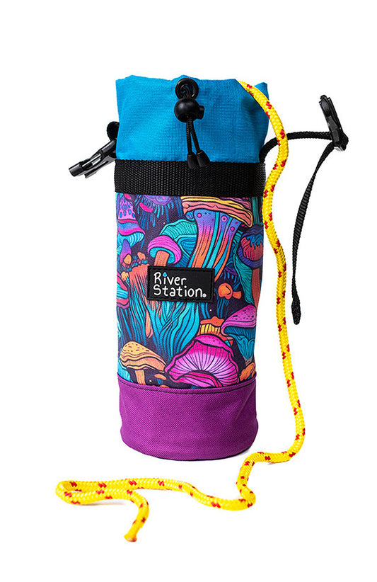 Fun mushroom throw bag for whitewater rafting and kayaking