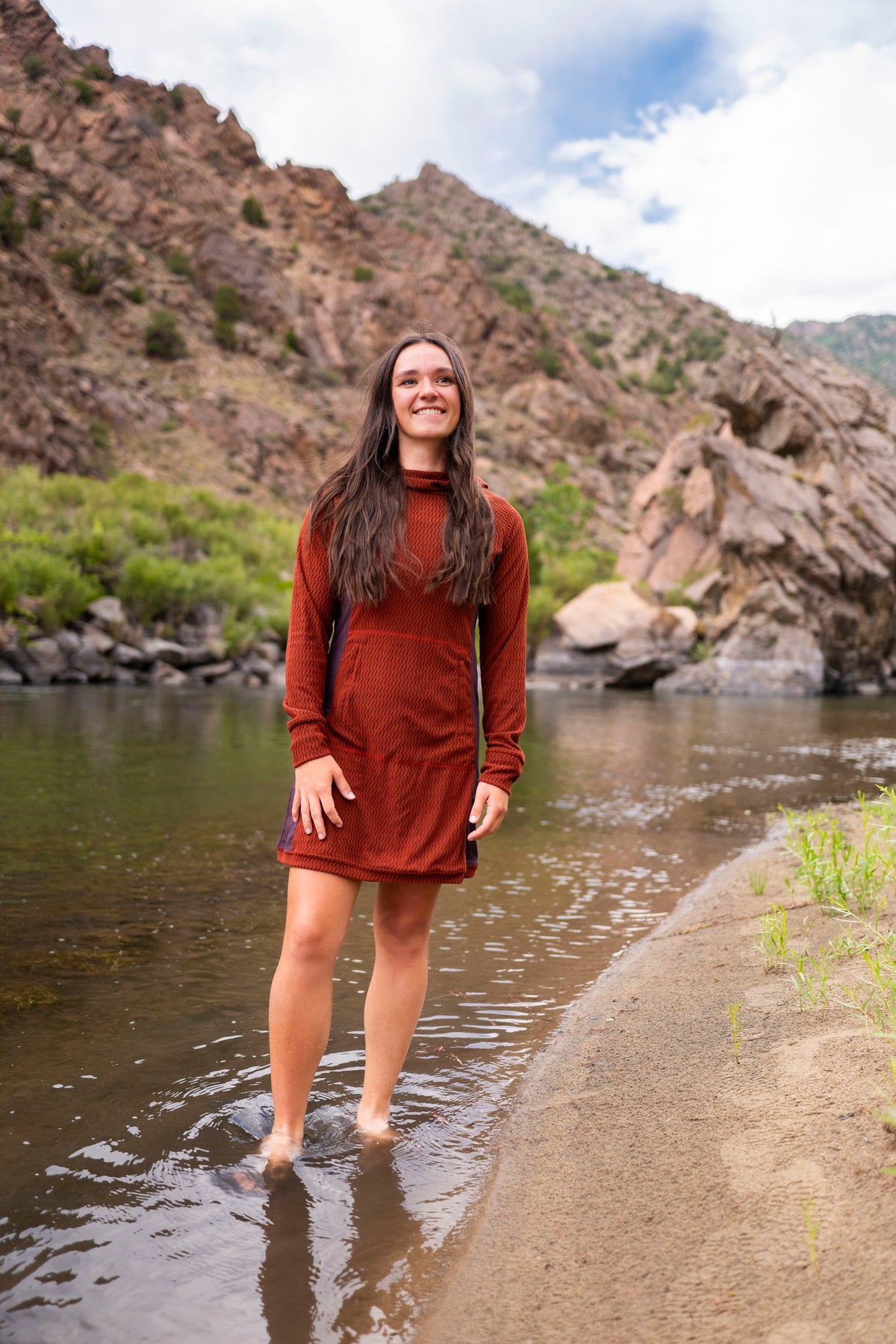 2027 Z-Fleece Hooded Dress