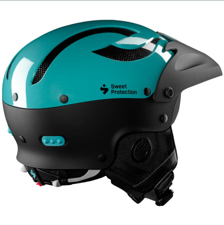 teal rafting helmet