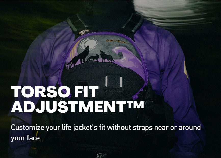 Astral life jacket for whitewater rafting