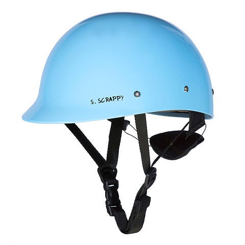 blue whitewater rafting helmet