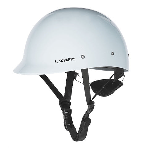 White shred ready whitewater helmet