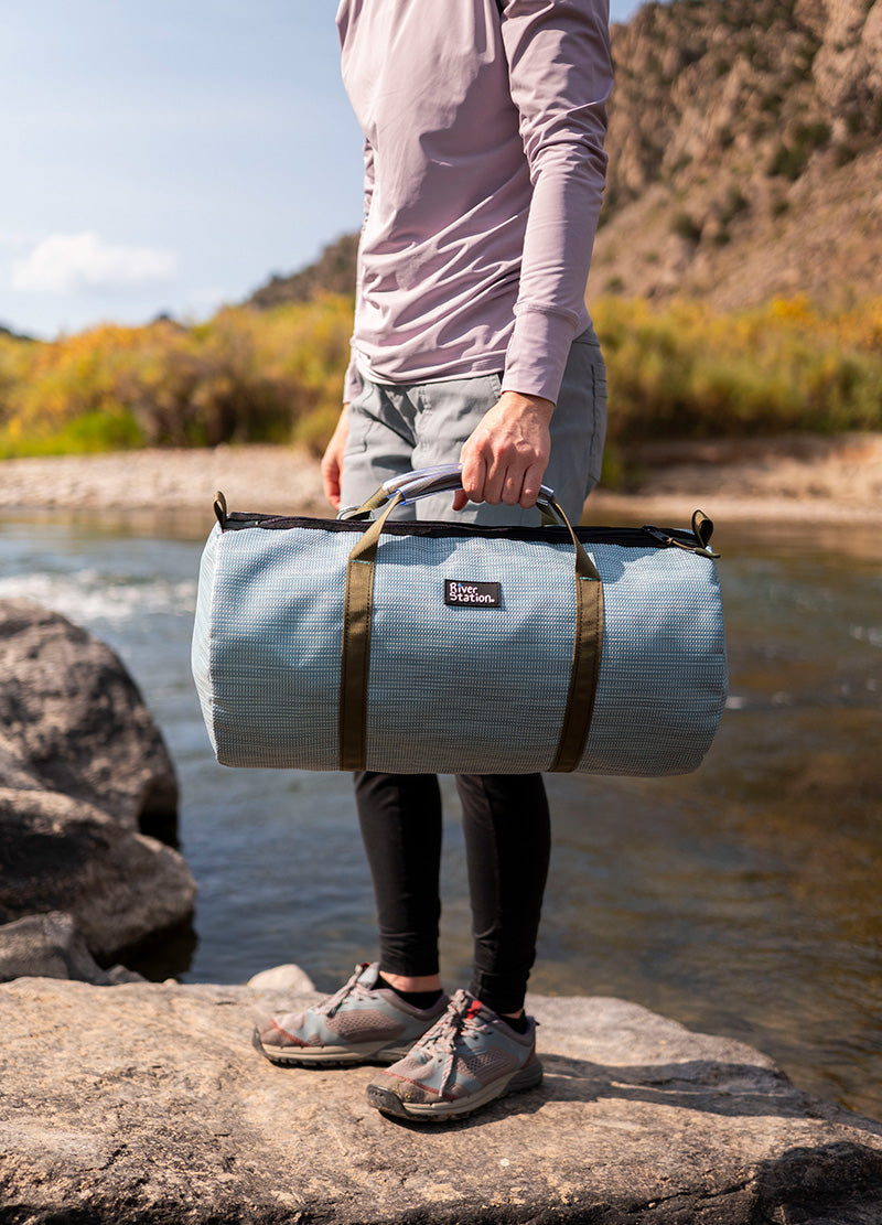 mesh gear bag for whitewater rafting and kayaking