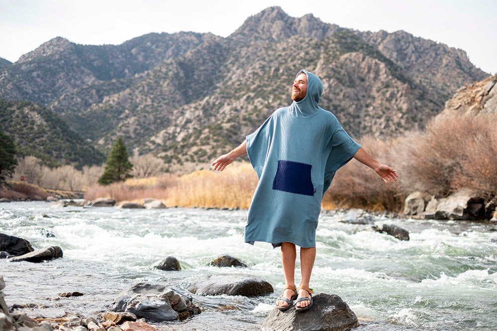 fleece changing robe for kayaking