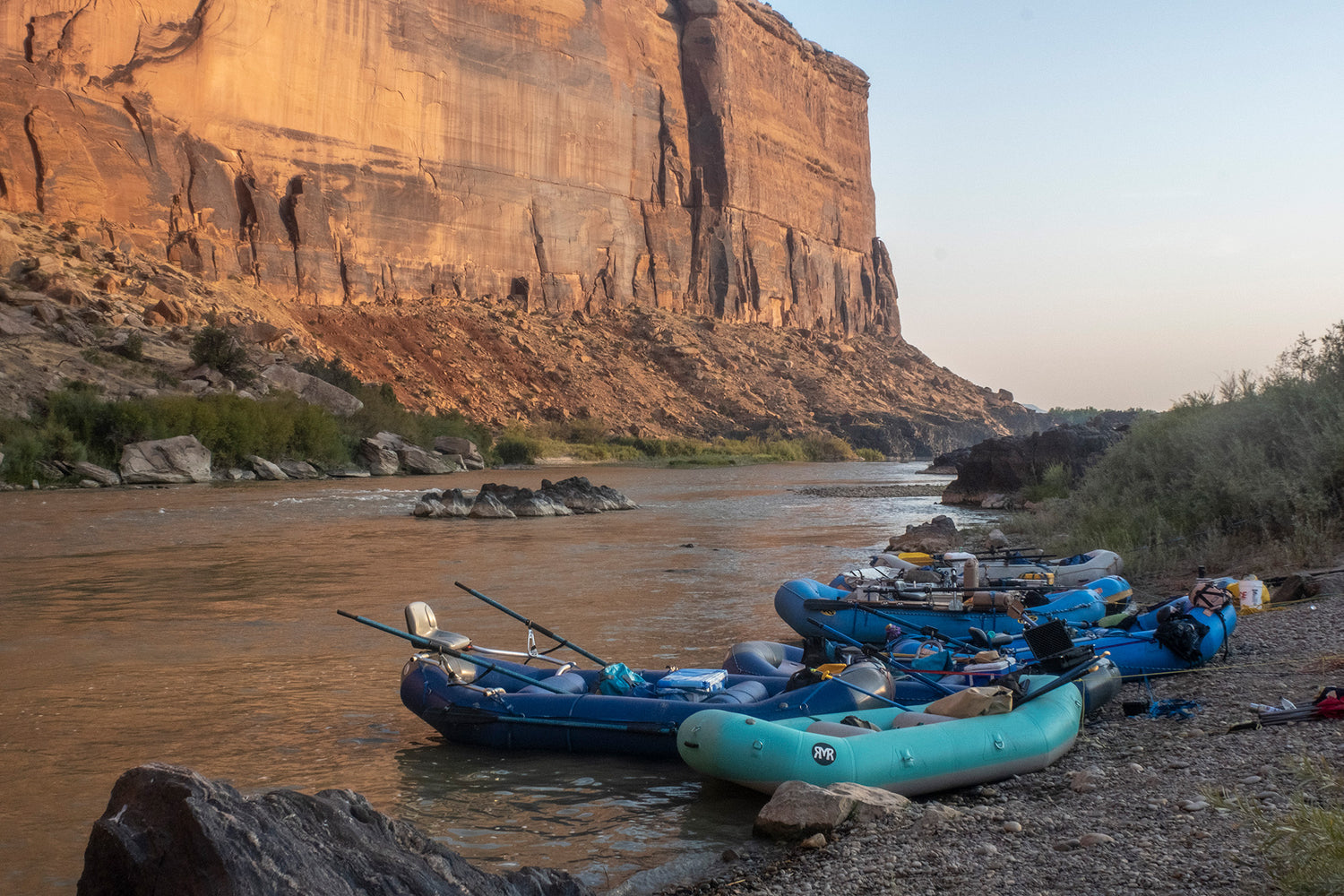 Rafting in Colorado and Utah on west water canyon. 