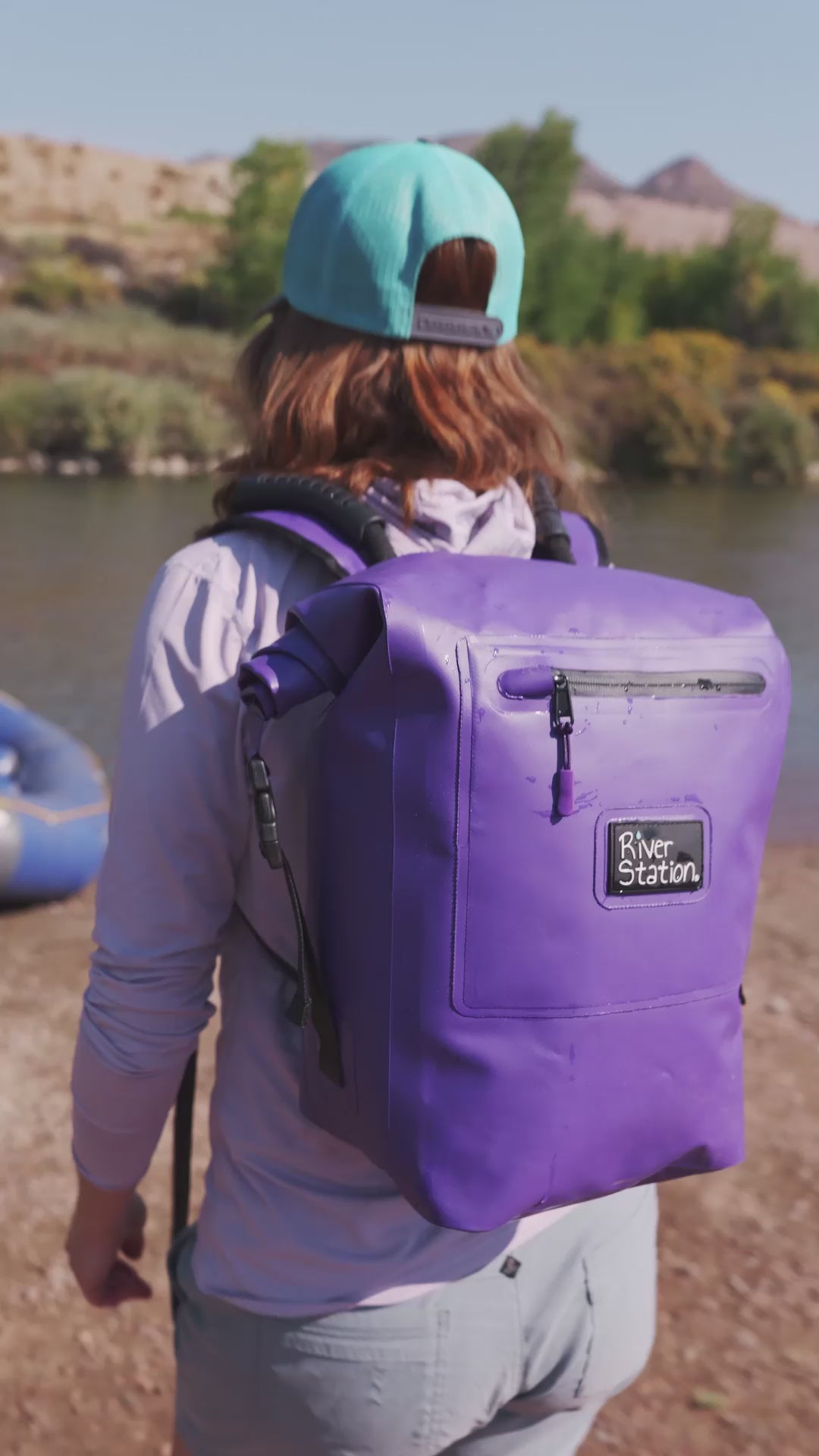 Load video: dry bag for whitewater rafting and kayaking