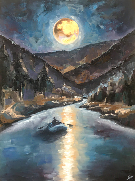 Moonlight Bighorn Print