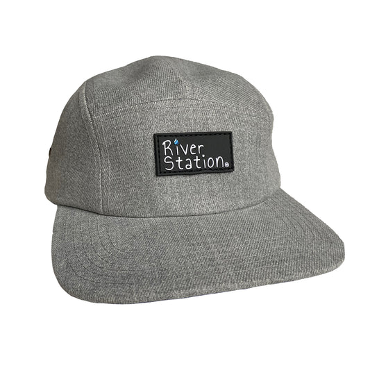 Grey 5 Panel Hat