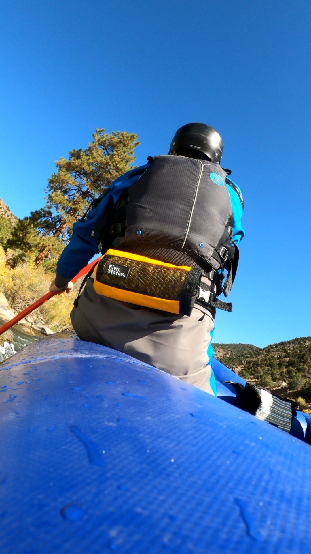 Rapid Pack Hip Throw Bag for Whitewater Rafting.