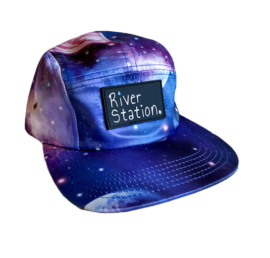 River Station whitewater throw bags logo hat.