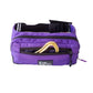 Purple waist throw bag for whitewater rafting and kayaking.